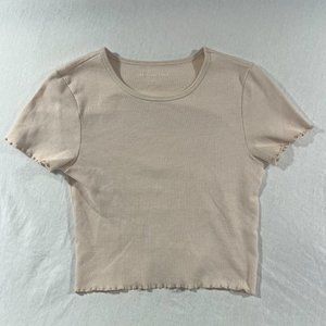 American Eagle medium pink womens baby tee